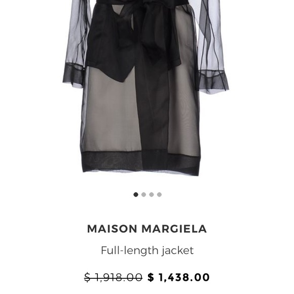 Maison Margiela 1 sheer black coat No offers please price firm Size 42 Italian - Picture 3 of 17